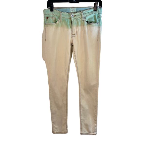 Boho Hudson Ombre Dyed Jeans Krysta Jeans Size 26 Hippie Western Costal 70s - Picture 1 of 8
